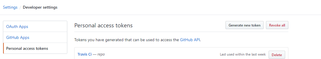 personal access token